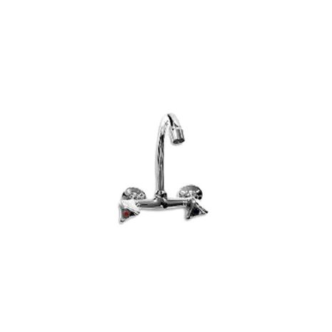 AQUA PRIMA Κλασσική Μπαταρία Νεροχύτη Τοίχου Με Ψυλό Ρουξούνι Τ. Germany Σειρά Arosa LGE2065-6