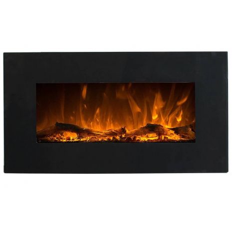 ΗΛΕΚΤΡΙΚΟ ΤΖΑΚΙ ΕΠΙΤΟΙΧΙΟ 1500W GLOW FIRE NEPTUN BLACK